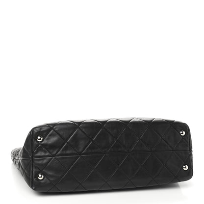 Chanel Calfskin Quilted Large In The Business Tote Black 3 of 9