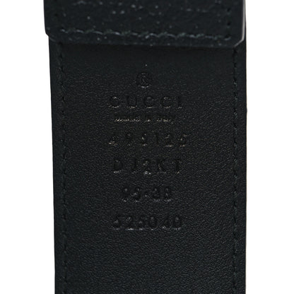 Gucci Textured Dollar Calfskin Bees And Stars Print Mens 35mm Belt 95 38 Black Gold 4 of 6