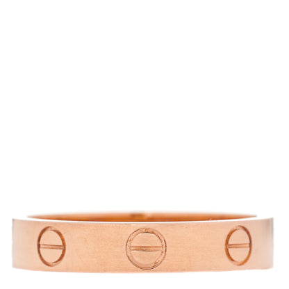 Cartier 18K Pink Gold 3.5mm LOVE Wedding Band Ring 53 6.25 2 of 10