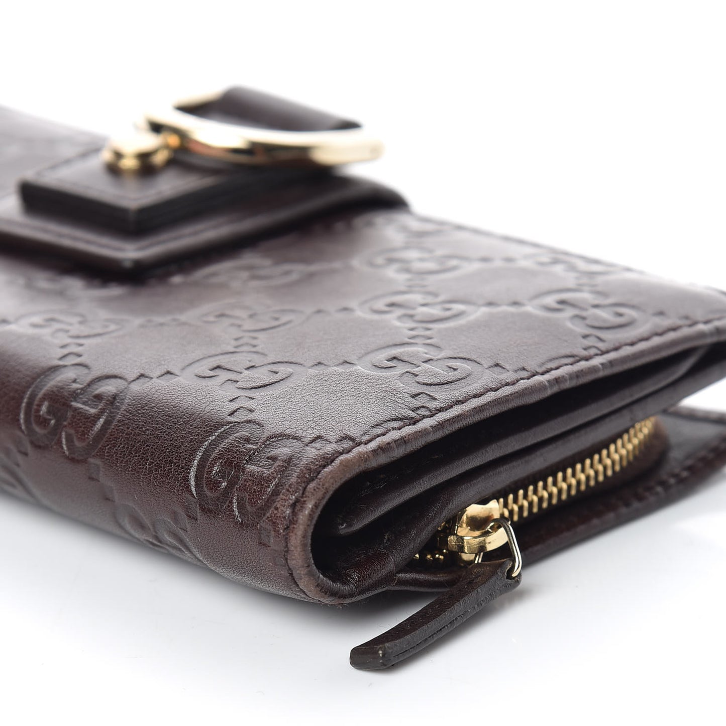 Guccissima Abbey Continental Wallet Chocolate