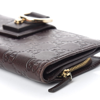 Gucci Guccissima Abbey Continental Wallet Chocolate 6 of 9