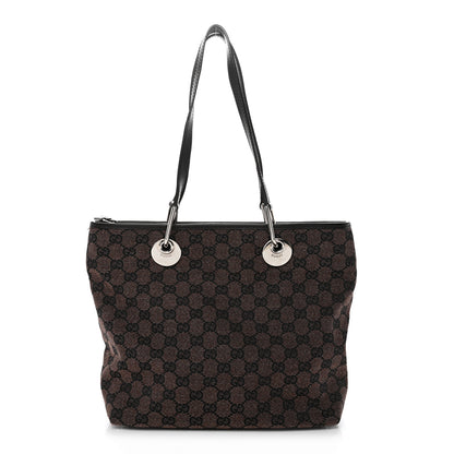 Gucci Monogram Eclipse Tote Dark Brown 1 of 12