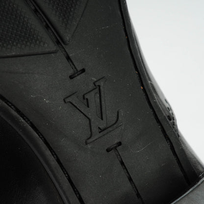 Louis Vuitton Calfskin Mens Captoe Derby Shoes 9 Black 7 of 7