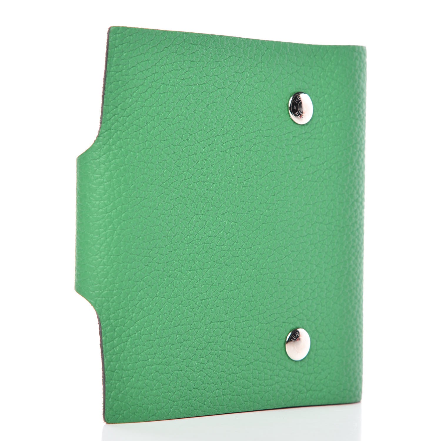 Hermes Taurillon Clemence Ulysse Mini Notebook Bambou 3 of 9