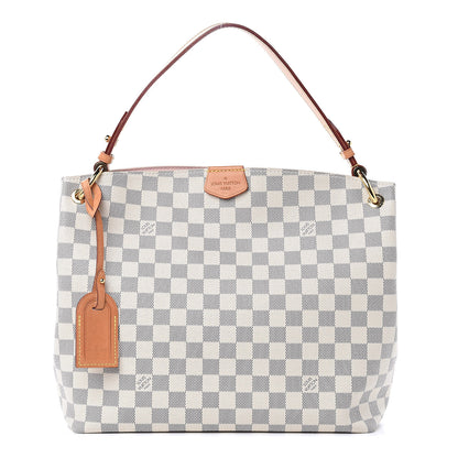 Louis Vuitton Damier Azur Graceful PM Rose Ballerine 1 of 14