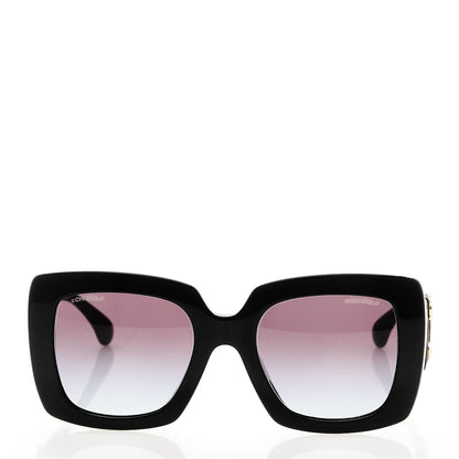 Chanel Acetate Calfskin Square Sunglasses 5474-Q-A Black 2 of 8
