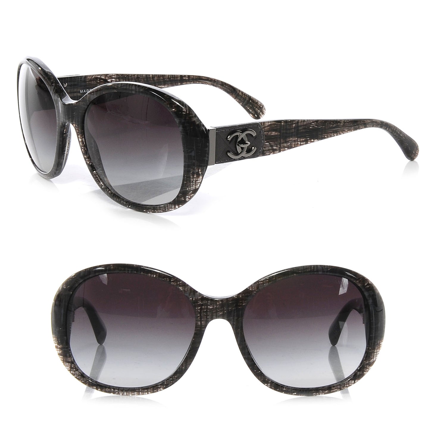 CC Tweed Turnlock Sunglasses 5235 Q Black