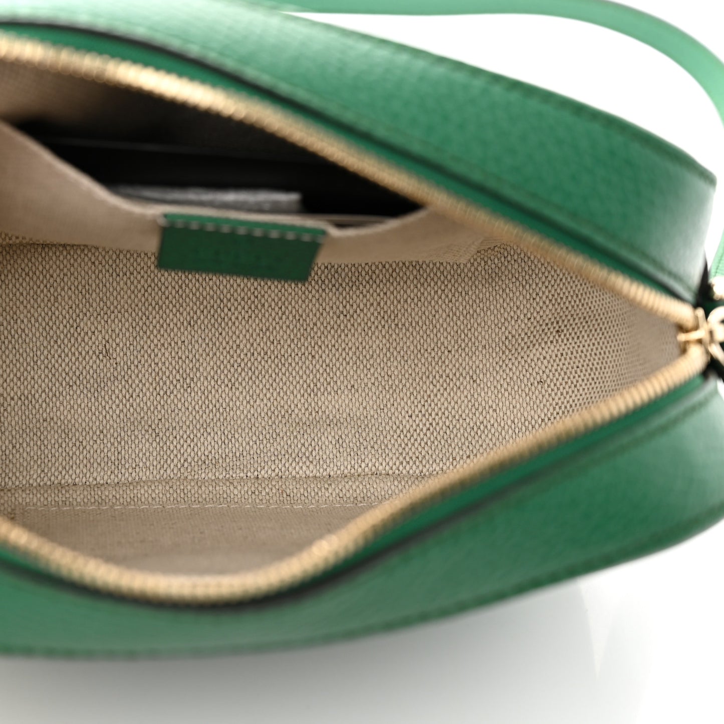Pebbled Calfskin Small Soho Disco Bag Emerald Green