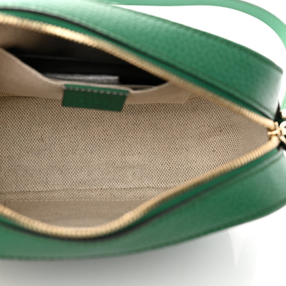 Gucci Pebbled Calfskin Small Soho Disco Bag Emerald Green 5 of 10