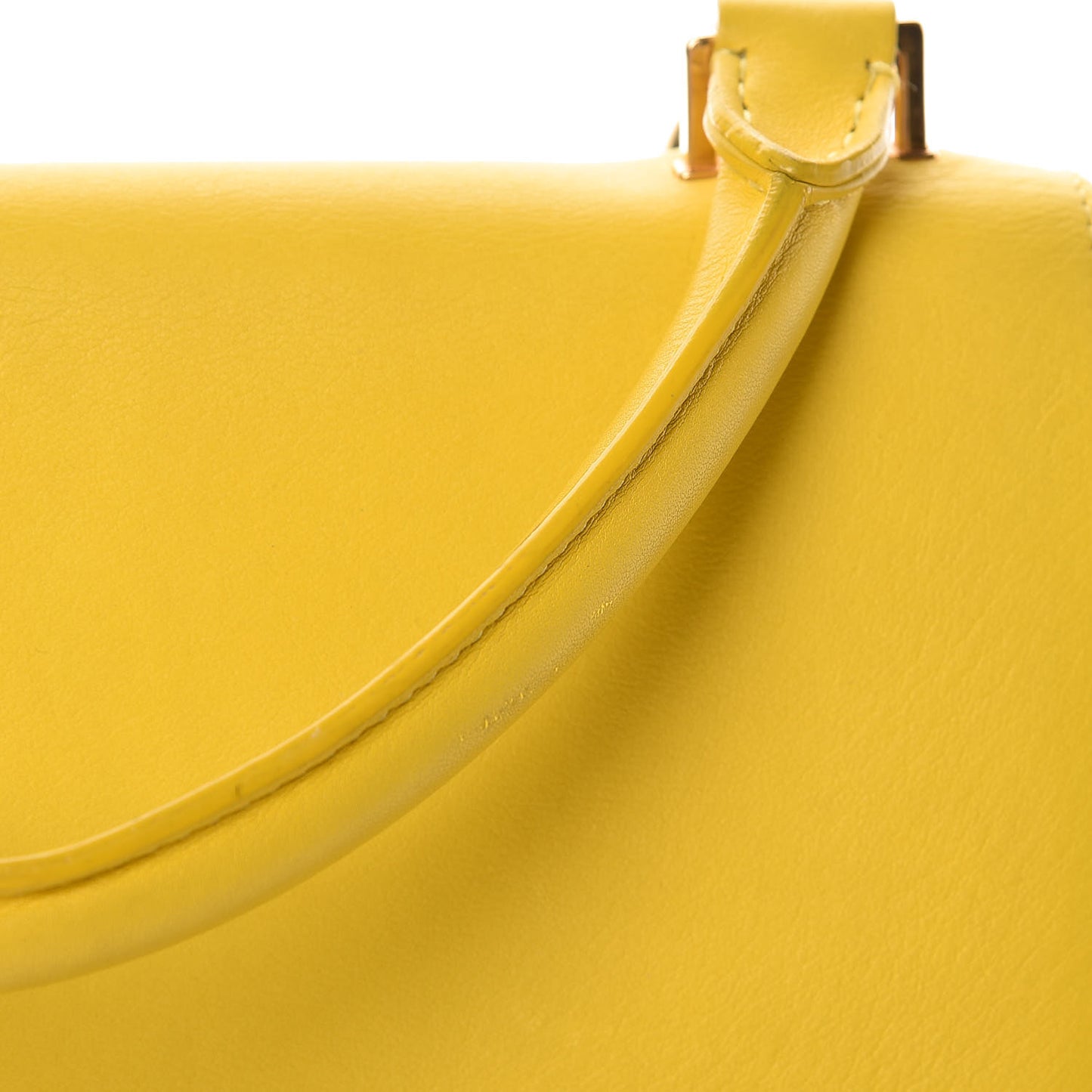 Smooth Calfskin Tri-color Small Trapeze Sunflower