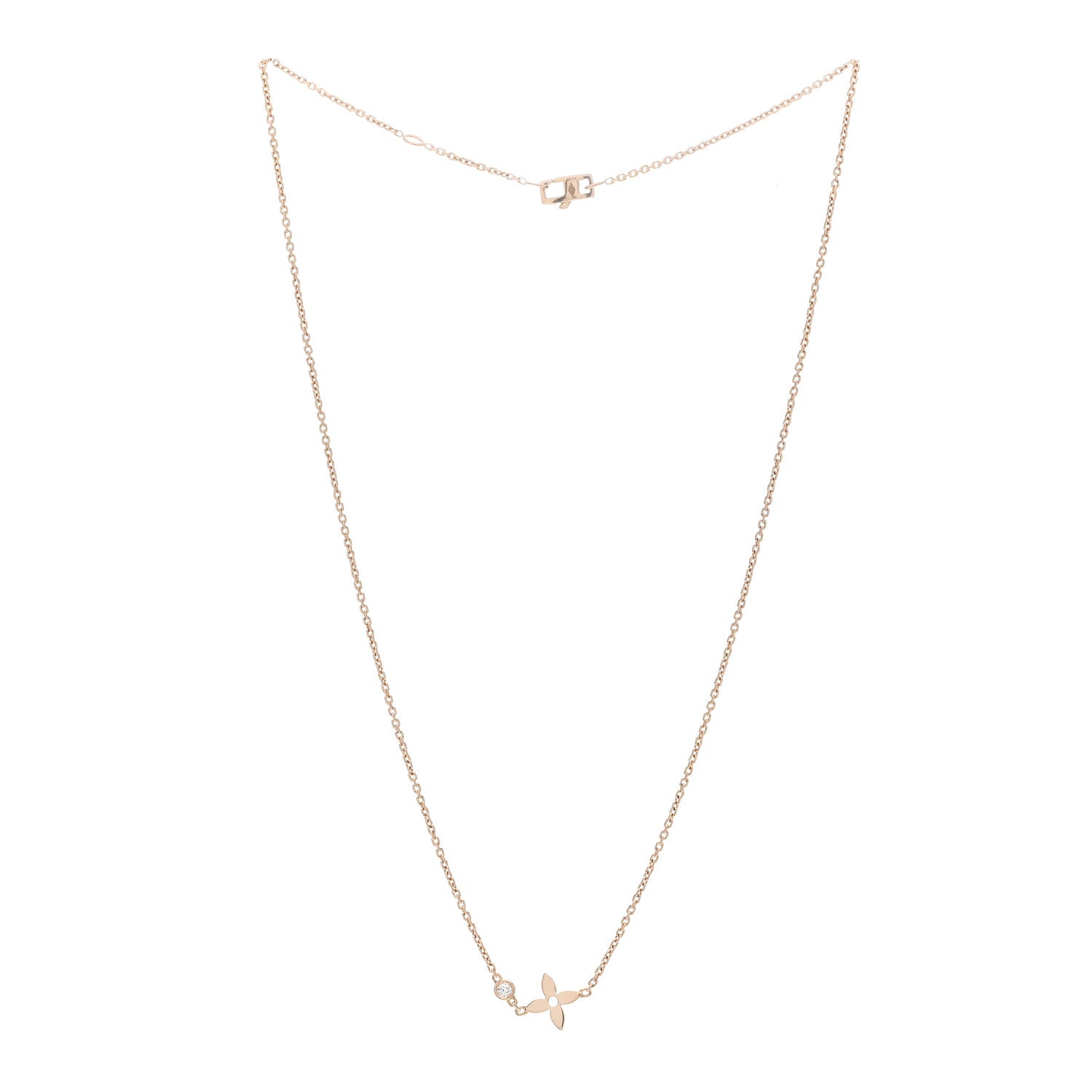 Louis Vuitton 18K Pink Gold Diamond Idylle Blossom Pendant Necklace 3 of 6