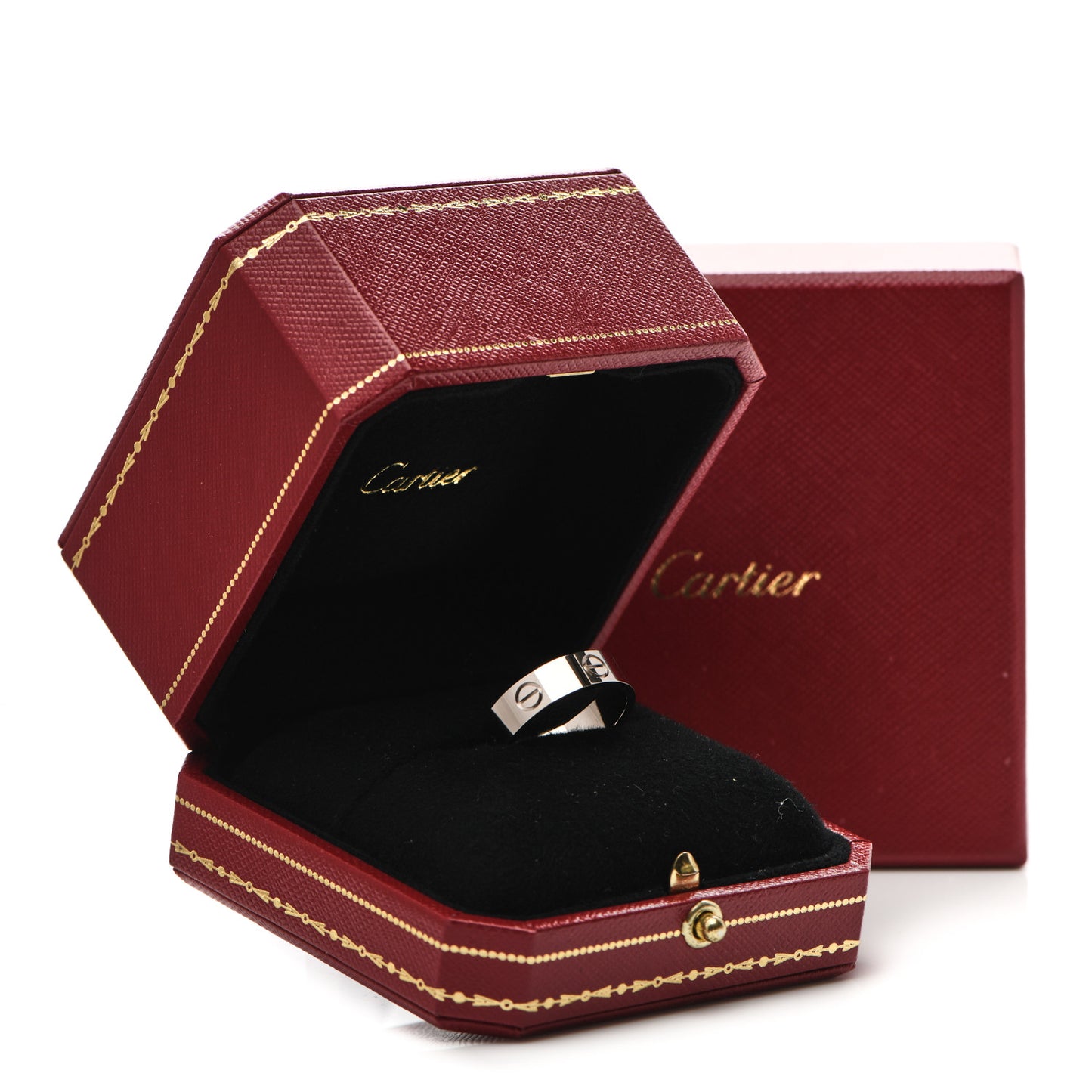 18K White Gold 5.5mm LOVE Ring 56 7.5