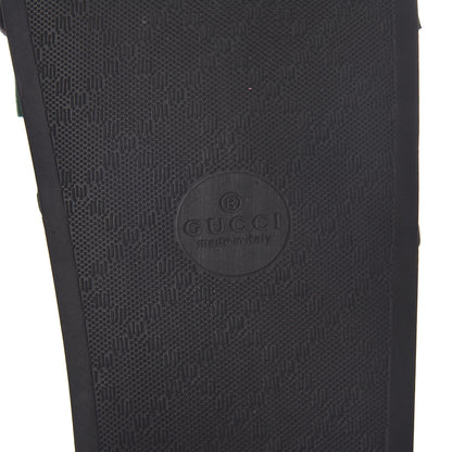 Gucci Satin Web Bow Slide Sandals 41 Black 9 of 13