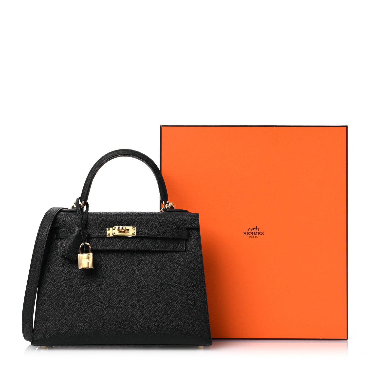 Hermes Epsom Kelly Sellier 25 Black 11 of 13