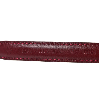 Louis Vuitton Monogram Empreinte 15mm Flowergram Reversible Belt 75 30 Burgundy 7 of 8