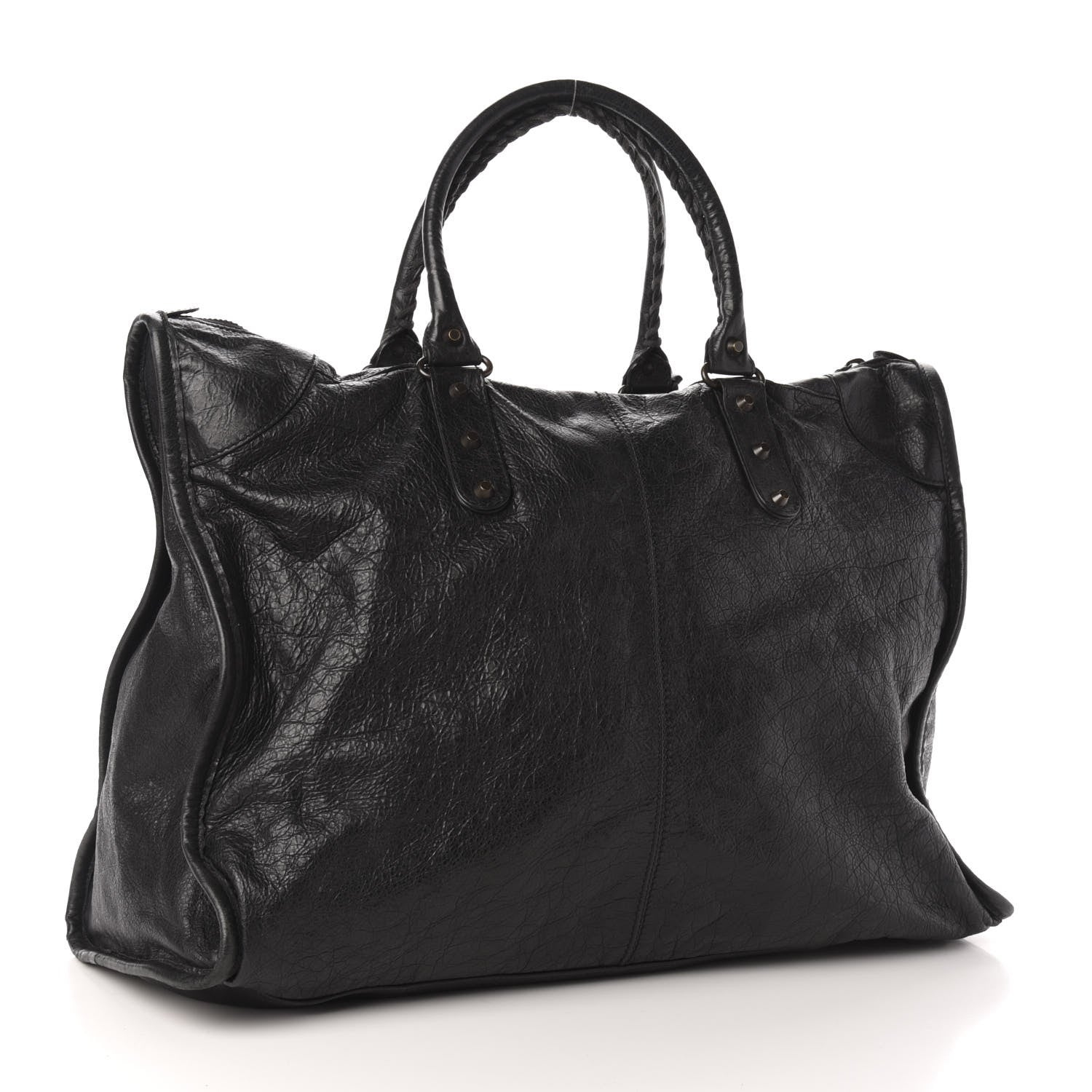 Balenciaga Agneau Classic Hardware Weekender Black 4 of 12