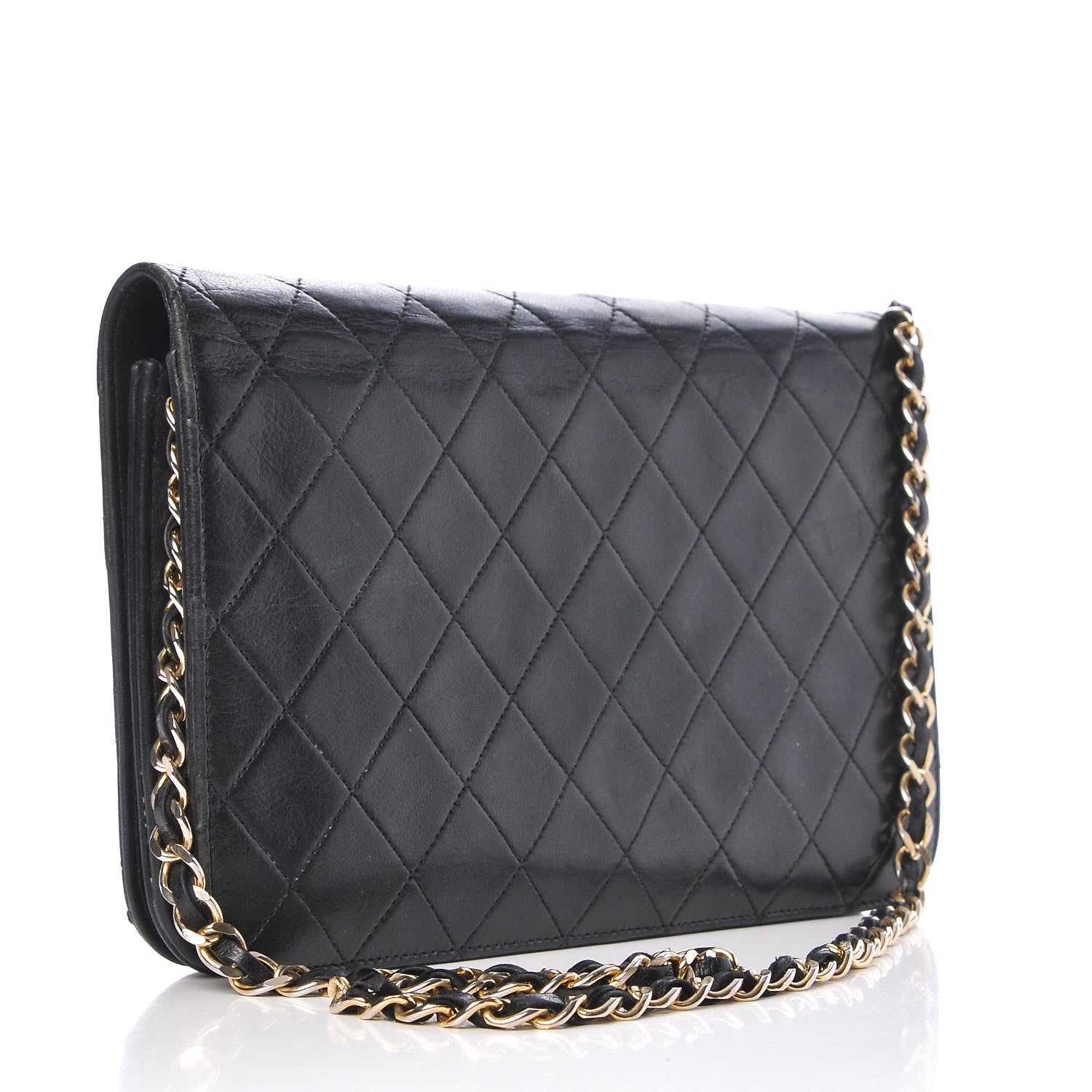 Chanel Lambskin Quilted Small Single Flap Black 3 of 9