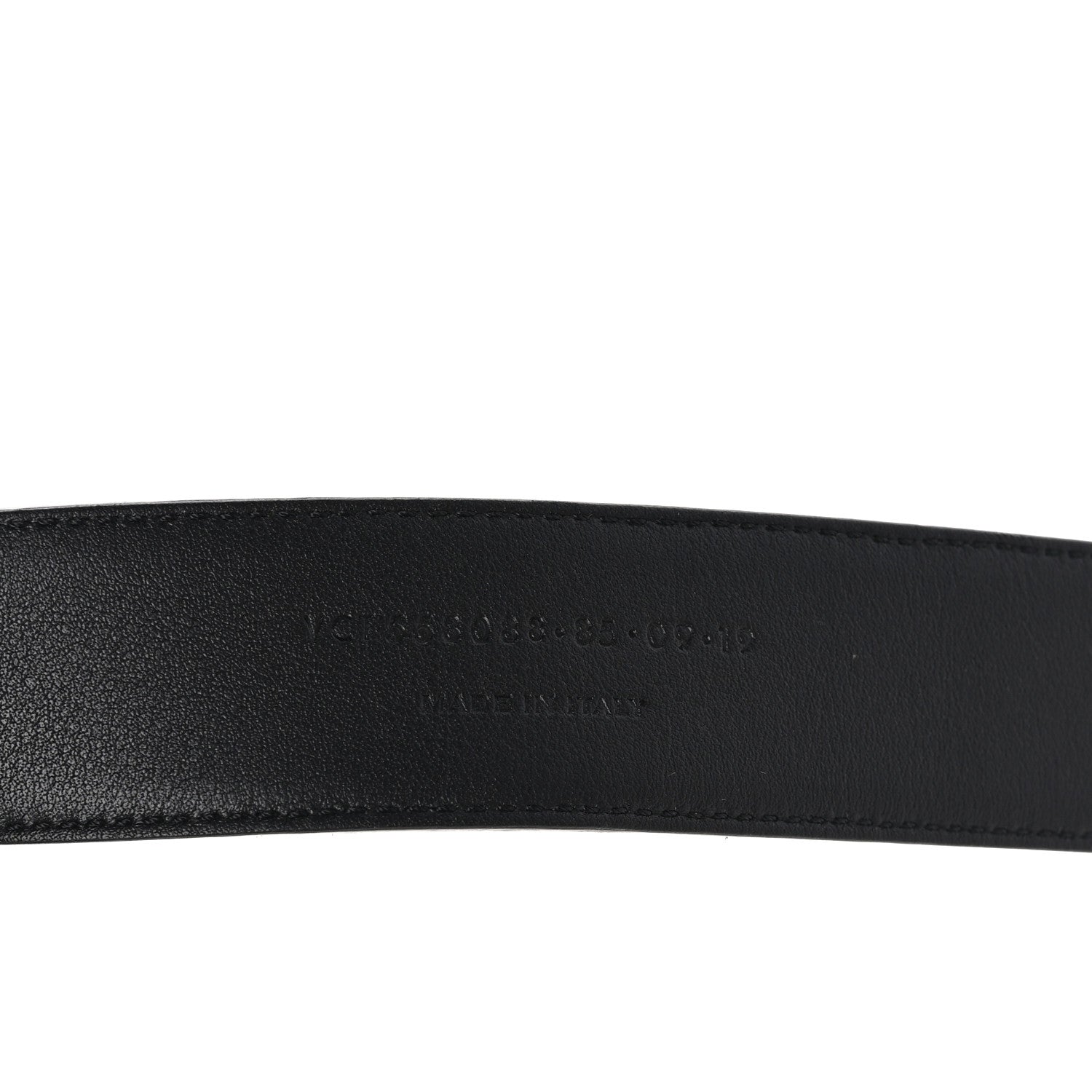 Saint Laurent Suede Monogram Square Buckle Belt 85 34 Black 3 of 5