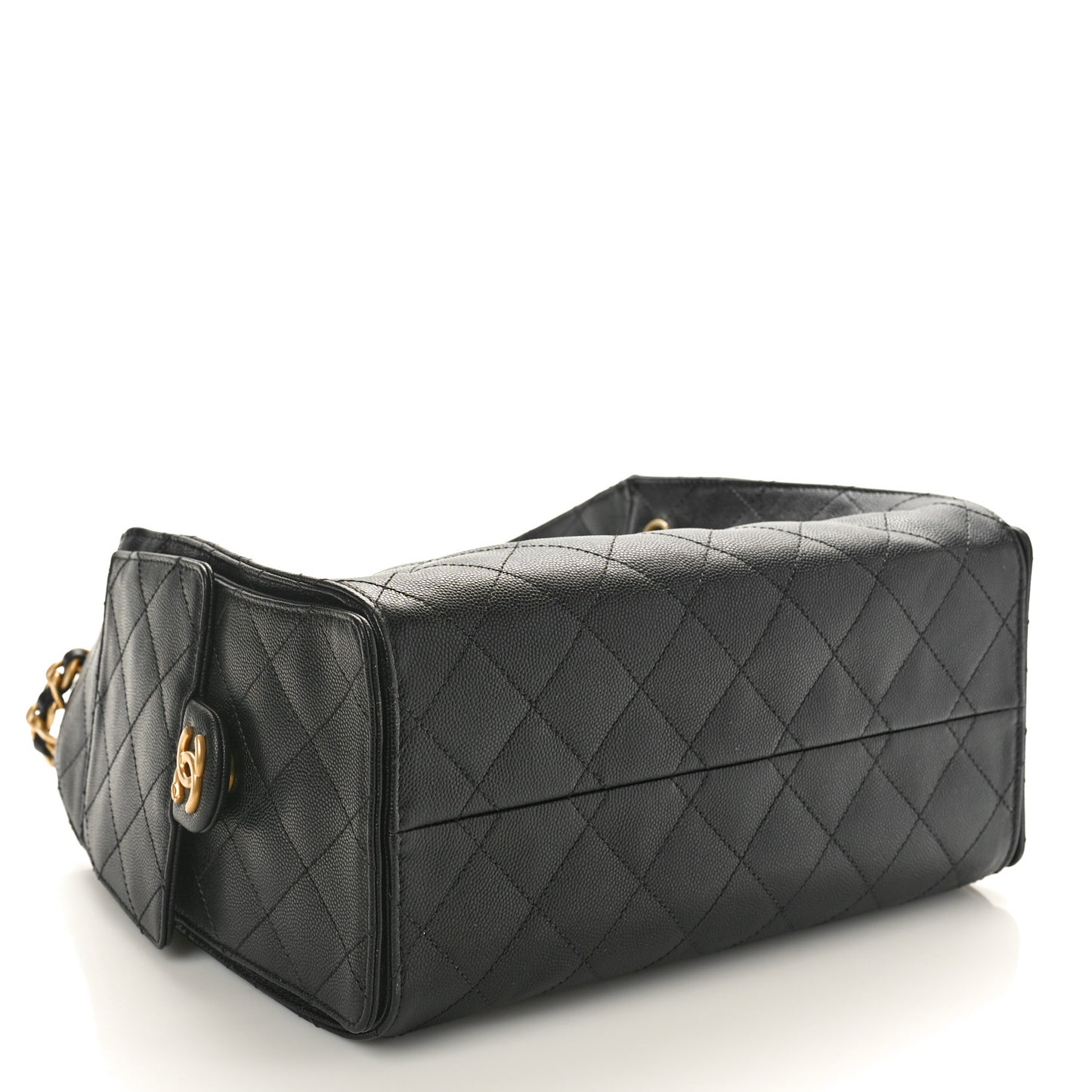 Caviar Quilted Small Chanel 25 Handbag Black