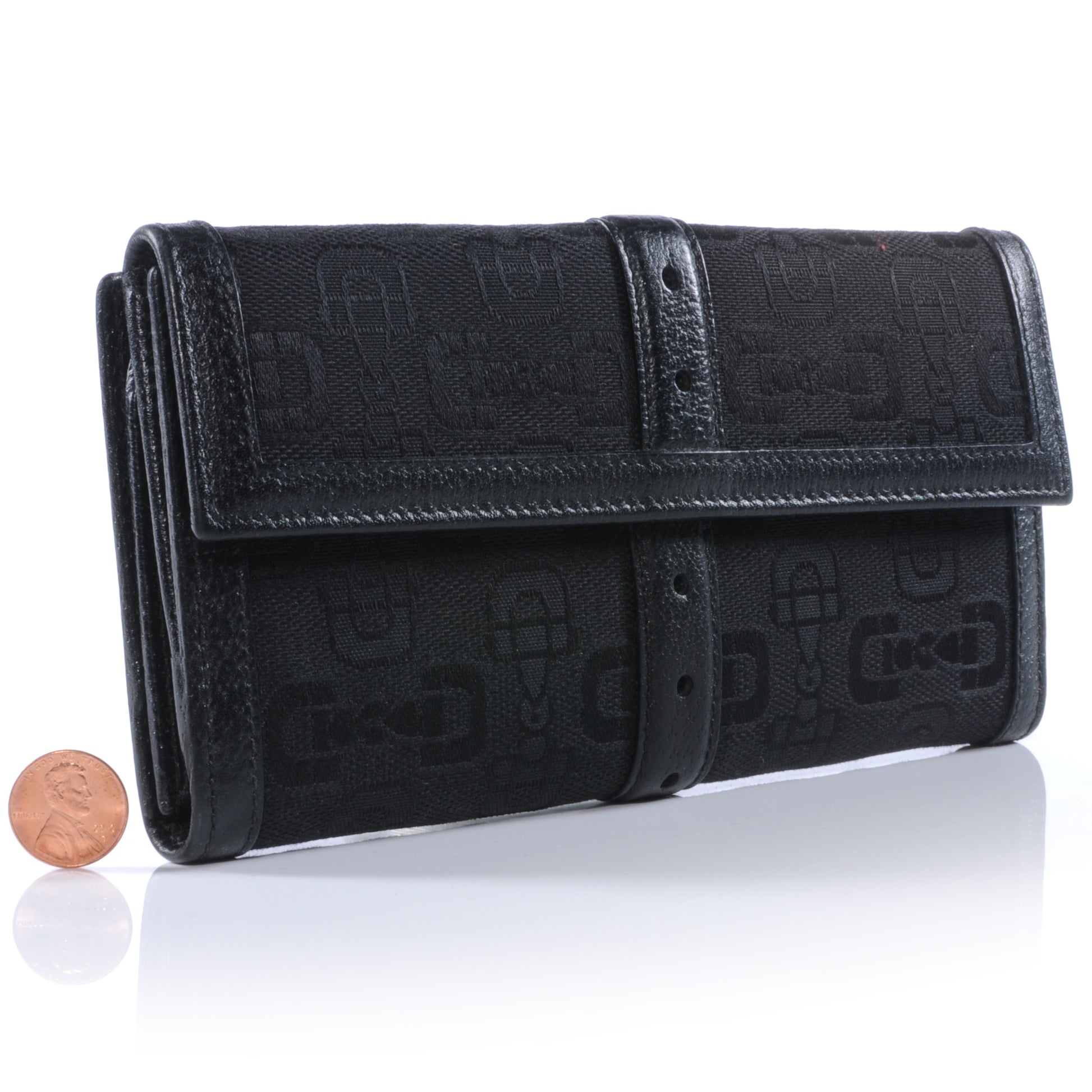 Gucci Horsebit Print Glam Continental Wallet Black 2 of 7
