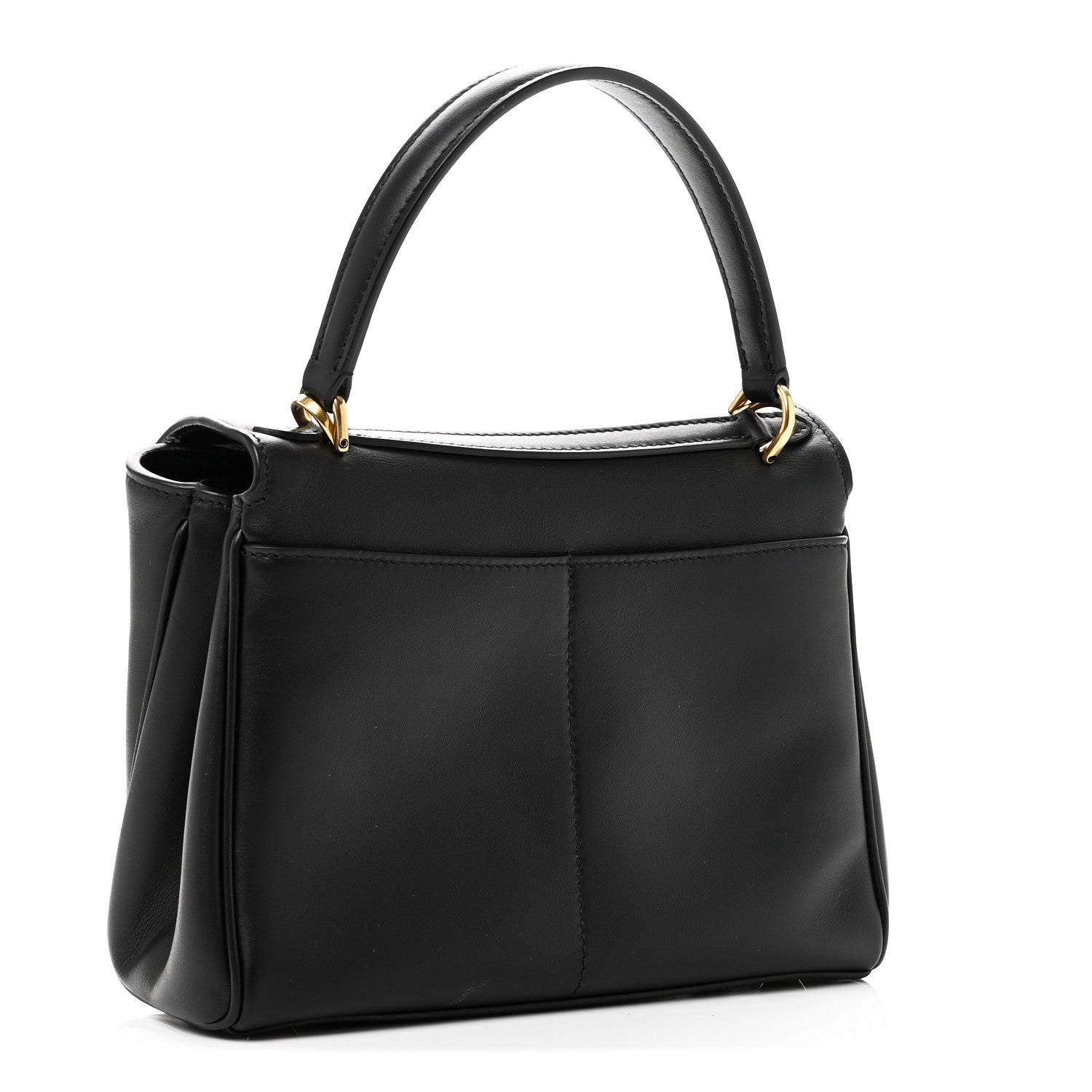 Balenciaga Natural Smooth Calfskin Mini Rodeo Top Handle Handbag Black 2 of 8