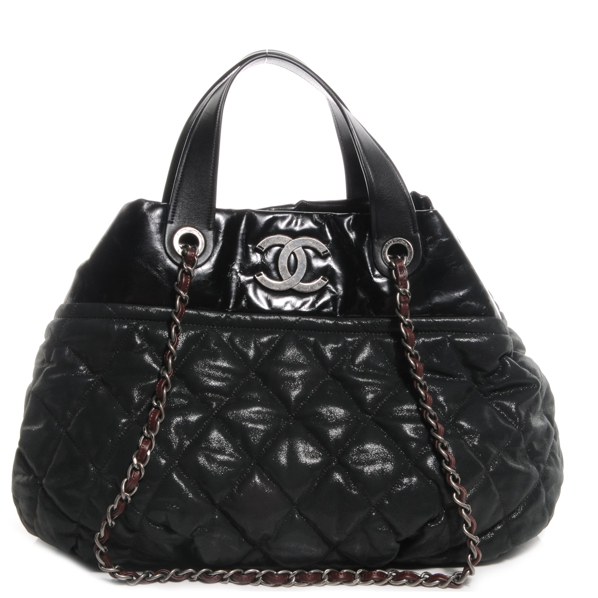 Chanel Iridescent Calfskin Large In The Mix Tote Black 1 of 8