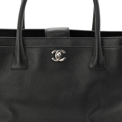 Chanel Calfskin Cerf Executive Shopper Tote Black 8 of 11