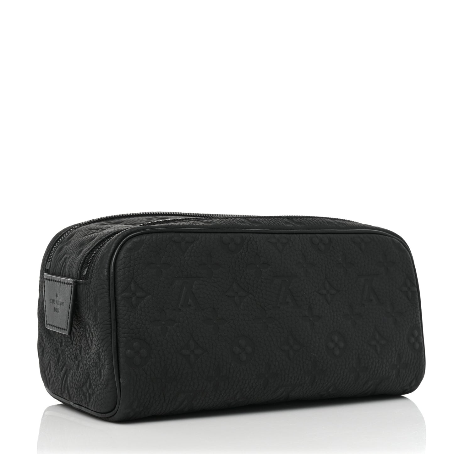 Taurillon Monogram Dopp Kit Toilet Pouch Black