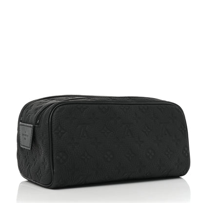 Louis Vuitton Taurillon Monogram Dopp Kit Toilet Pouch Black 3 of 8