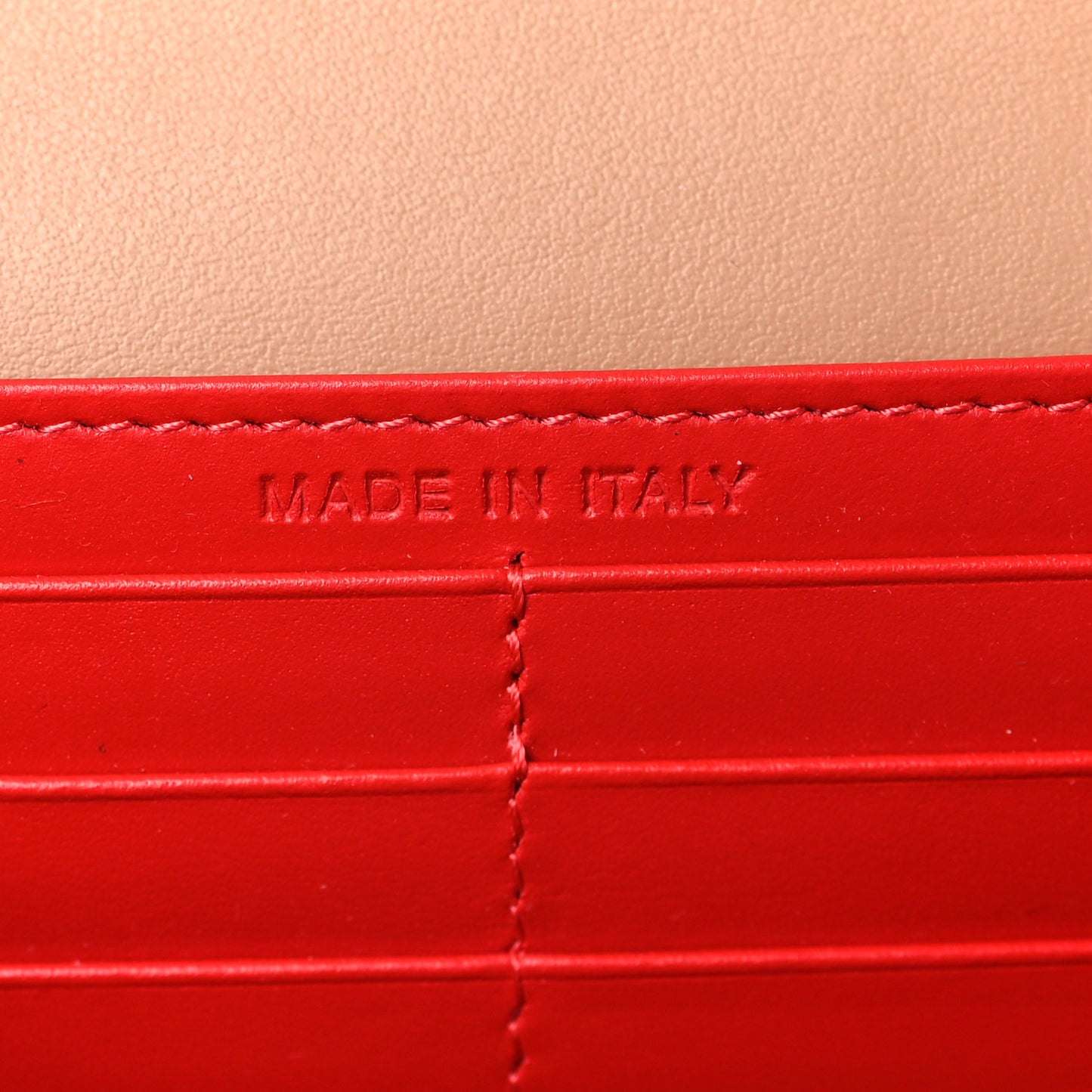 Calfskin Boudoir Chain Wallet Nude