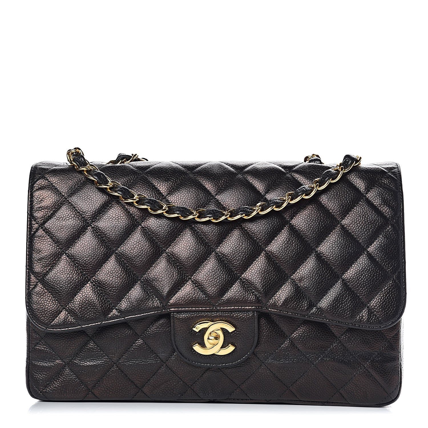 Chanel Caviar Quilted Jumbo Single Flap Black 1 of 27