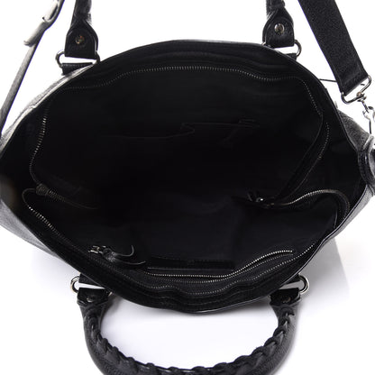 Balenciaga Chevre Silver Metallic Edge Hardware City Black 5 of 11