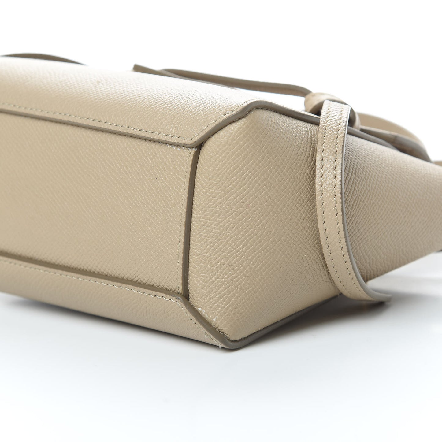 Grained Calfskin Pico Belt Bag Light Taupe