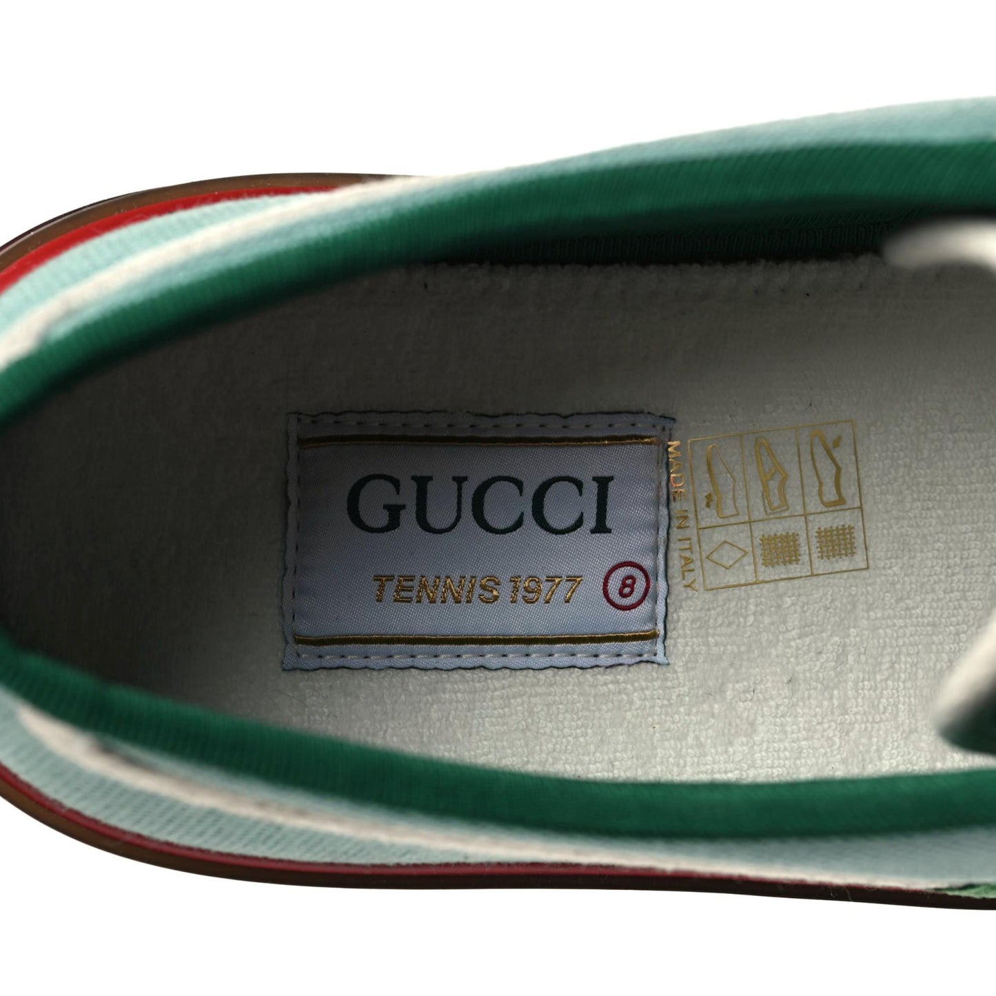Tweed Web Mens 1977 Tennis Sneakers 8 Verdan Mystic White