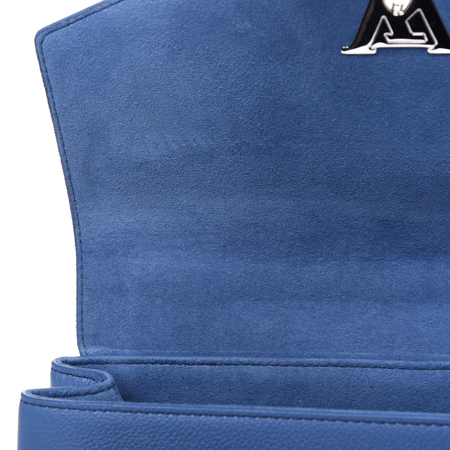 Louis Vuitton Soft Calfskin My Lockme Top Handle Blue Jean Creme 9 of 19