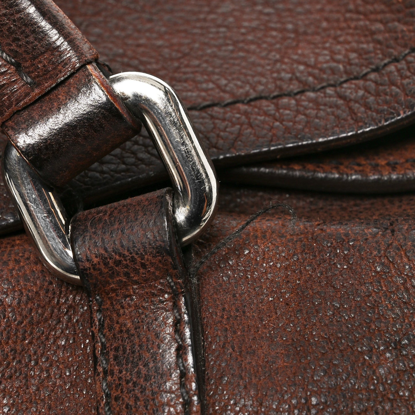 Cervo Antik Easy Foldover Pushlock Satchel Teak