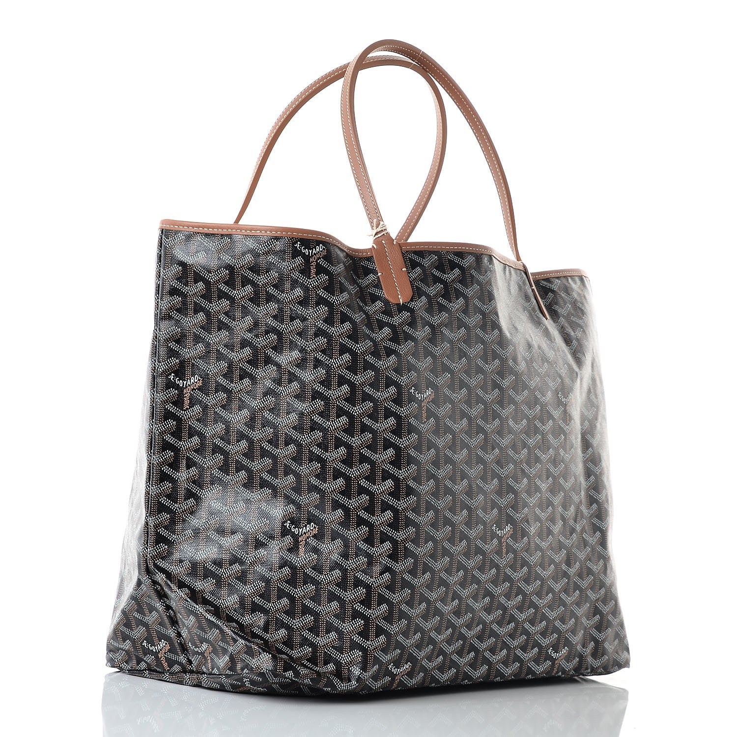 Goyard Goyardine Saint Louis GM Black Gold 4 of 11