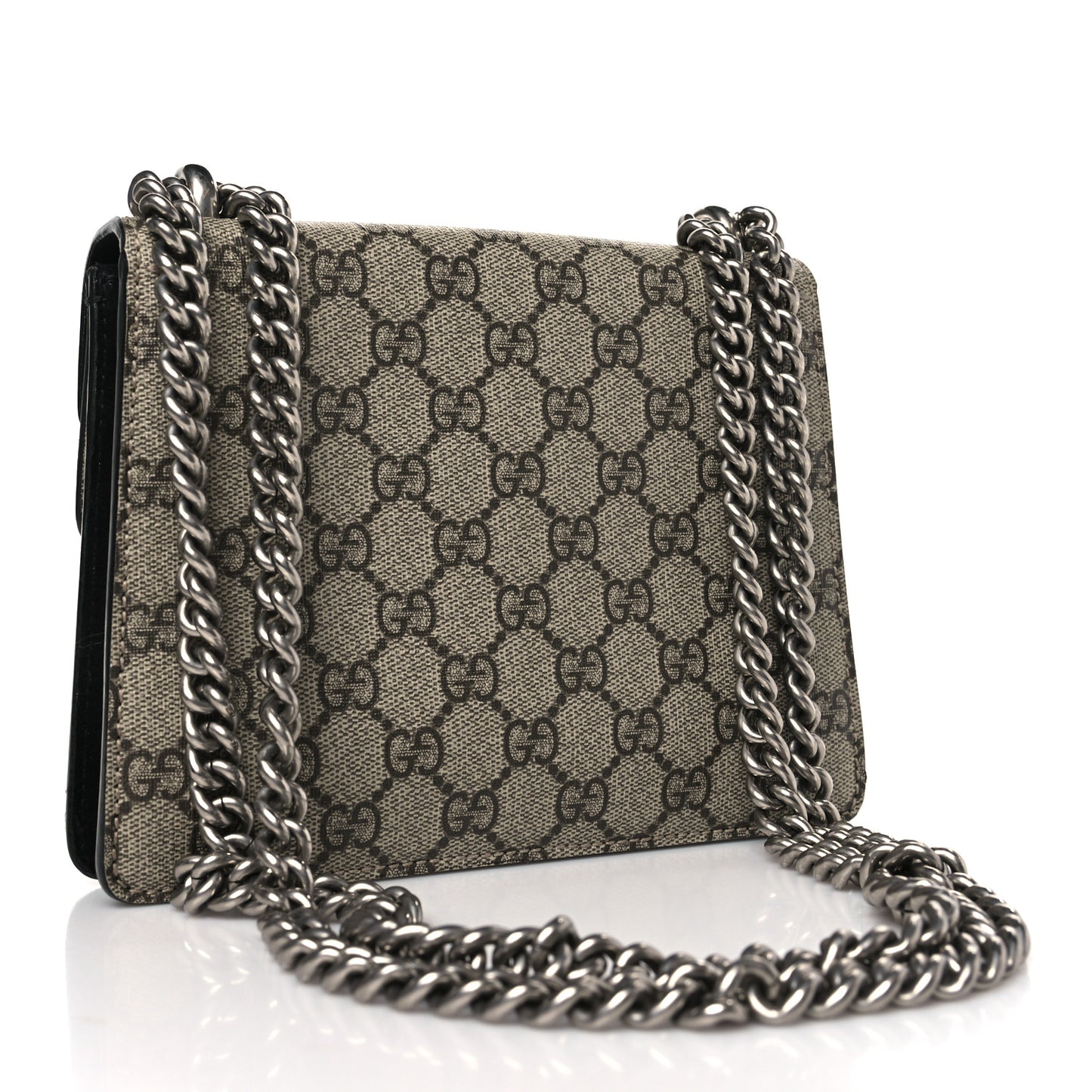 GG Supreme Monogram Mini Dionysus Shoulder Bag Black