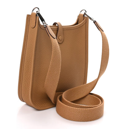 Hermes Taurillon Clemence Evelyne TPM Biscuit 3 of 11