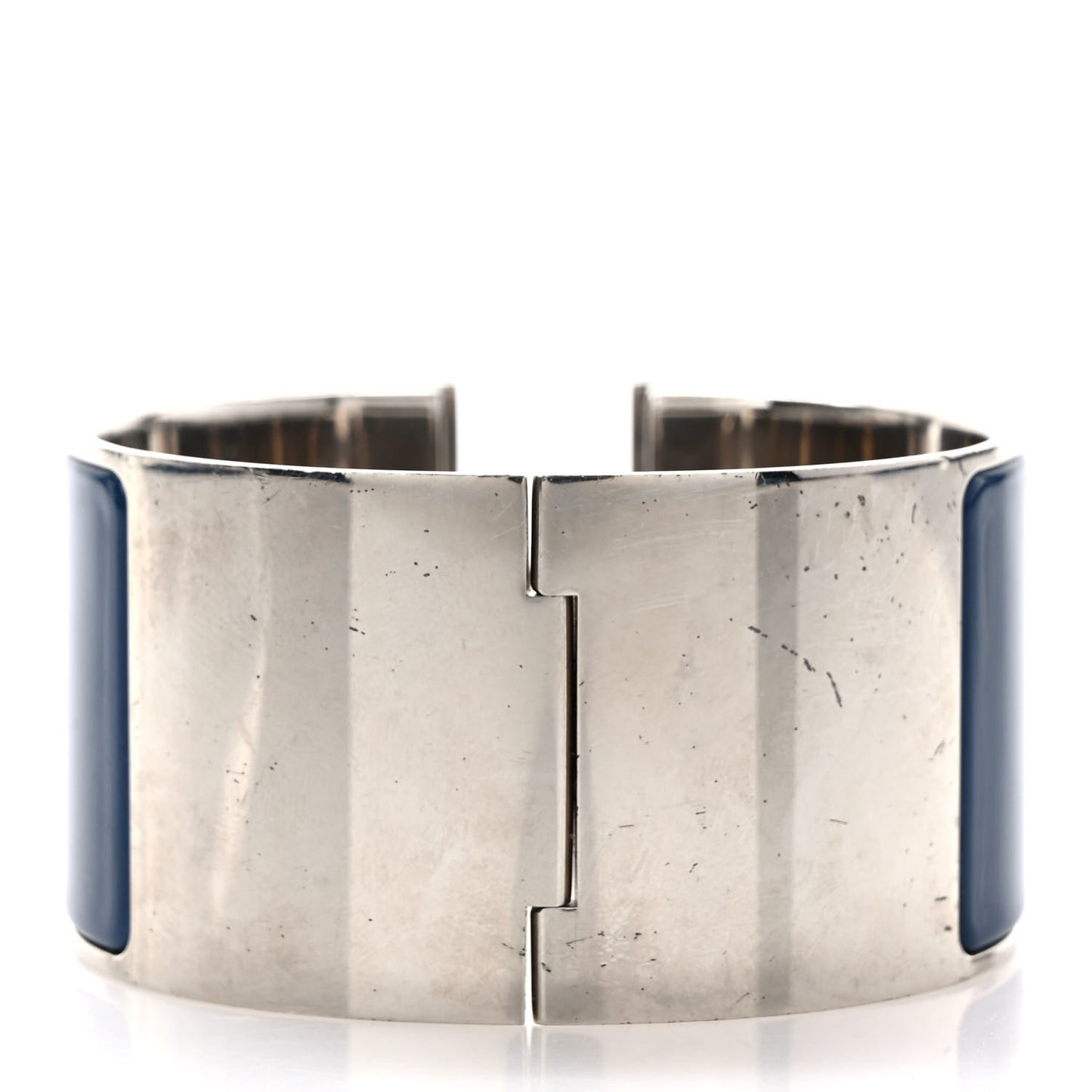 Enamel Extra Wide Clic Clac H Bracelet GM Bleu Nuit