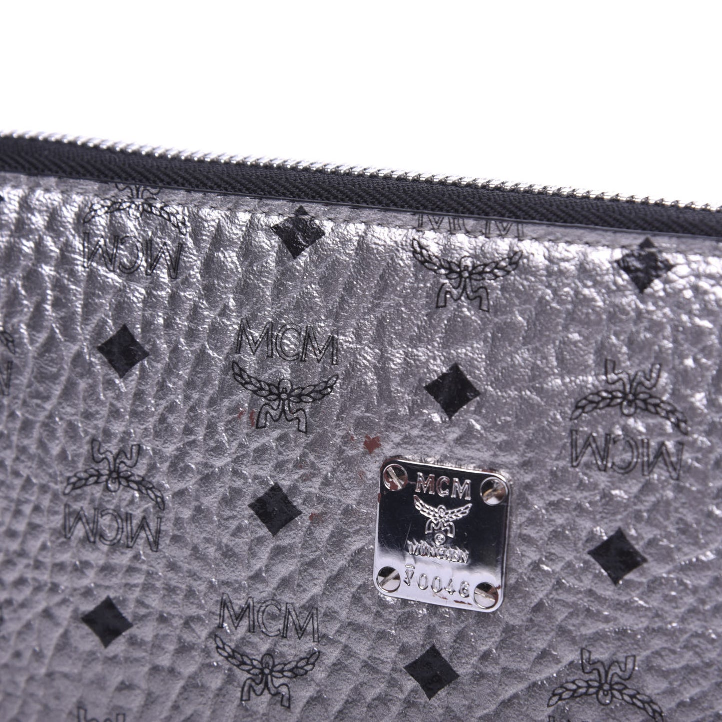 Visetos Large Zip Around Wallet Silver