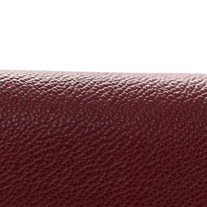 Burberry Grainy Calfskin Henley Wallet On Chain Burgundy 11 of 12