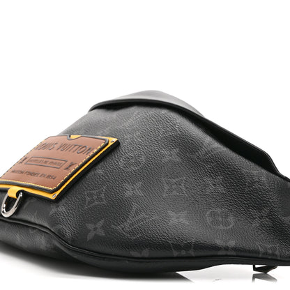 Louis Vuitton Monogram Eclipse Epi Gaston Label Discovery Bumbag Black Savan Yellow 9 of 9