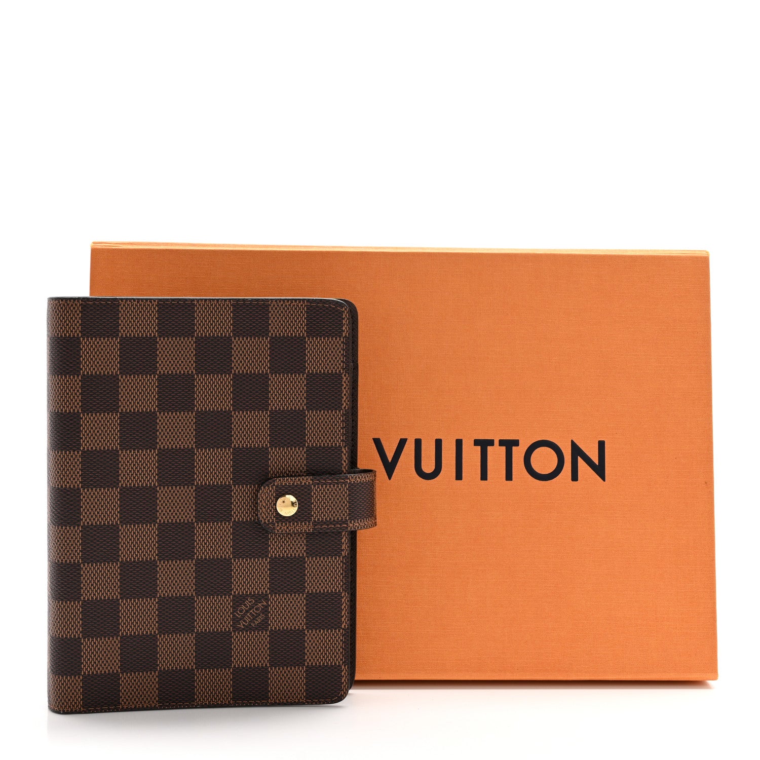 Louis Vuitton Damier Ebene Medium Ring Agenda Cover 9 of 10