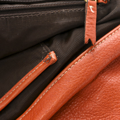 Mulberry Soft Spongy Calfskin Daria Satchel Burnt Orange 15 of 18