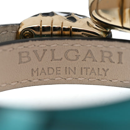 Bulgari Calfskin Serpenti Forever Multi-coiled Bracelet Turquoise 4 of 6