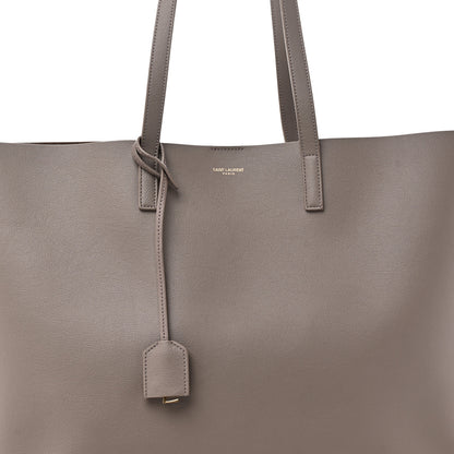 Saint Laurent Calfskin Large Shopping Tote Oyster Gray 9 of 11