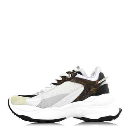 Louis Vuitton Monogram Calfskin Run 55 Sneakers 35.5 White 1 of 9