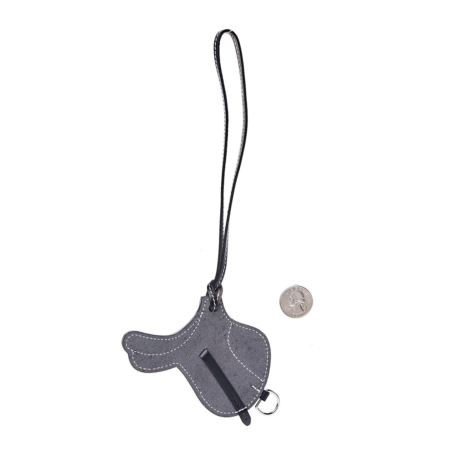 Box Paddock Selle Horse Saddle Bag Charm Black