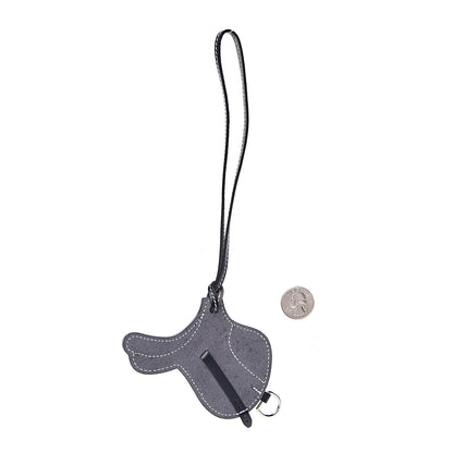 Hermes Box Paddock Selle Horse Saddle Bag Charm Black 2 of 4
